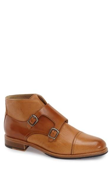 Men's Boga Double Monk Strap Boot M - Brown