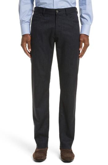 Men's Canali Fit Jeans, Size 56r Eu - Blue