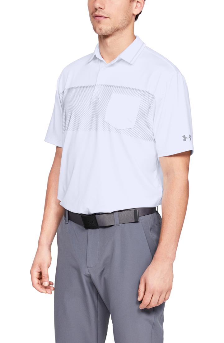 Men's Under Armour Playoff Pocket Polo - White