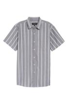 Men's Brixton Decca Stripe Woven Shirt - Grey
