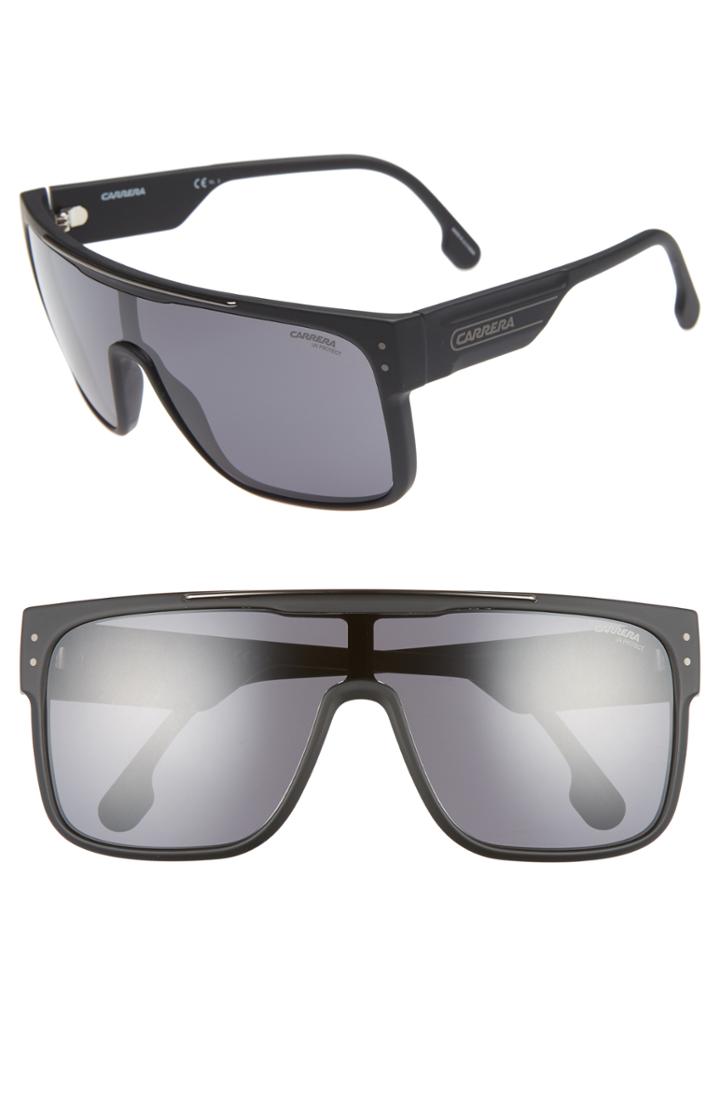 Men's Carrera Eyewear Flagstop Ii 140mm Flat Top Sunglasses - Matte Black