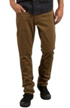 Men's Volcom Vorta Slub Pants - Brown