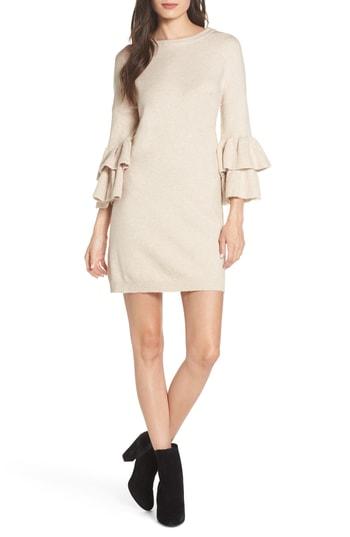 Women's Bb Dakota Ruffle Sleeve Sweater Dress