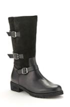 Women's Blondo Lenie Waterproof Moto Boot M - Black