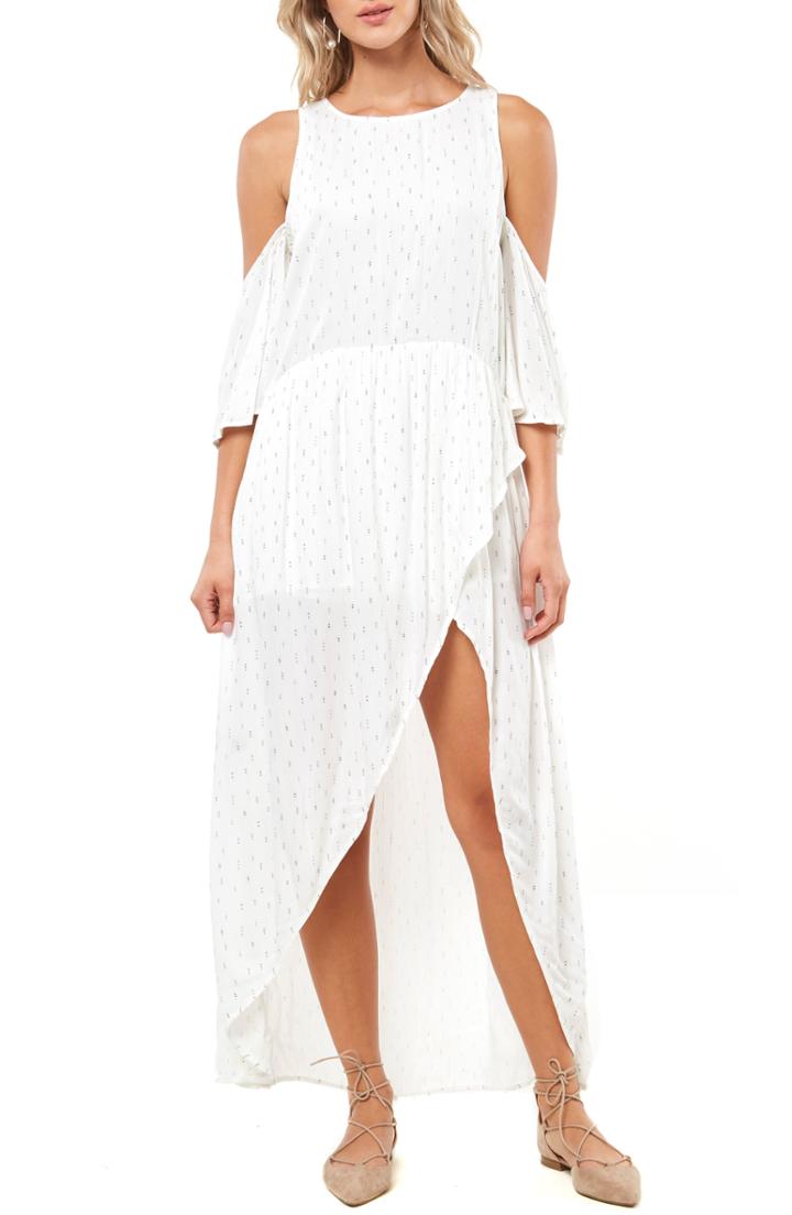 Women's O'neill Blake Cold Shoulder Maxi Dress - White