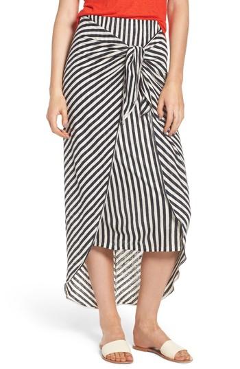 Women's Splendid X Margherita Isola Stripe Sarong Skirt - Blue