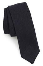 Men's Boss Solid Wool & Silk Tie, Size - Blue