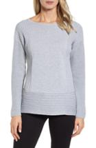 Women's Chaus Ribbed Cotton Sweater - Grey