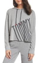 Women's Tommy Hilfiger Cropped Lounge Hoodie - Grey
