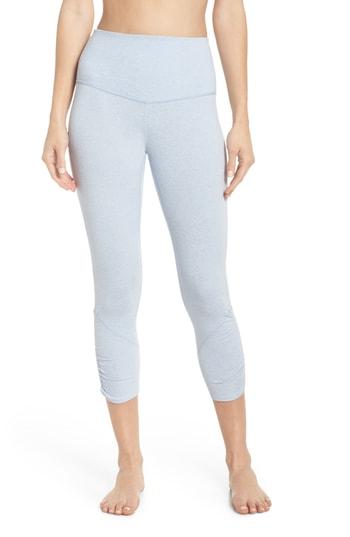 Women's Zella Sheer Drama Crop Leggings, Size - Blue