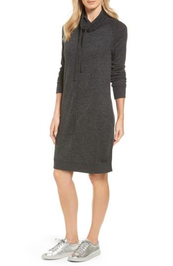 Petite Women's Caslon Sweatshirt Dress P - Grey
