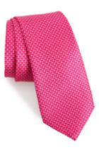 Men's Nordstrom Men's Shop Lucent Geometric Silk Tie, Size - Pink