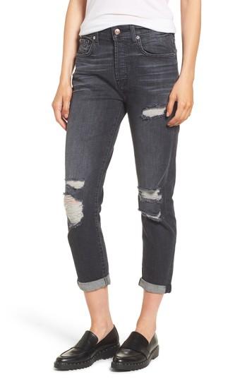 Women's 7 For All Mankind Josefina Destroyed High Waist Jeans
