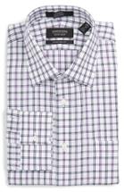 Men's Nordstrom Men's Shop Traditional Fit Non-iron Check Dress Shirt 33 - Pink