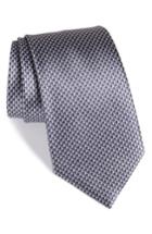 Men's Ermenegildo Zegna Solid Silk Tie, Size - Grey
