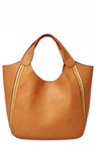 Urban Originals Viva Vegan Leather Tote With Removable Zip Pouch - Brown