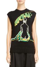 Women's J.w.anderson Palm Lady Sweater Tank - Black