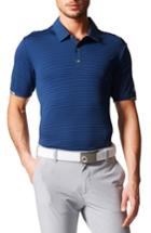 Men's Adidas Climachill Stripe Golf Polo, Size - Grey