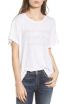 Women's Wildfox Staying In Is The New Going Out Tee - White