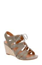 Women's Clarks Acina Chester Wedge Sandal M - Green