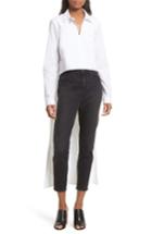 Women's Robert Rodriguez High/low Cotton Poplin Shirt - White
