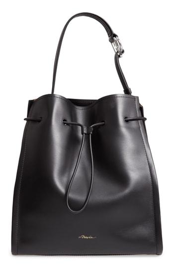3.1 Phillip Lim Hudson Leather & Suede Tote - Black