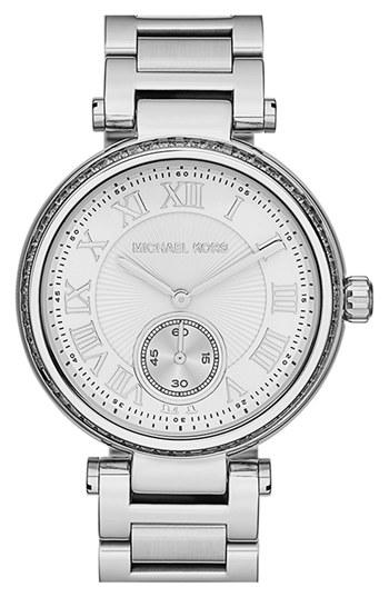 Women's Michael Kors 'skylar' Crystal Bezel Bracelet Watch, 42mm