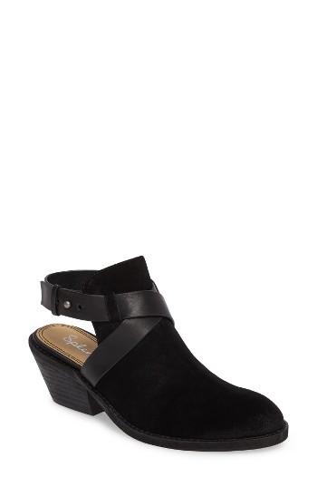 Women's Splendid Dasha Open Back Bootie M - Black