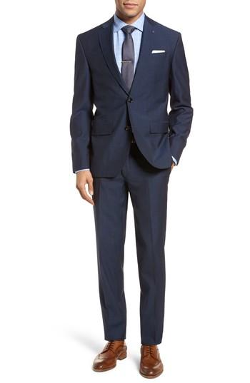 Men's Ted Baker London Roger Slim Fit Dot Wool Suit