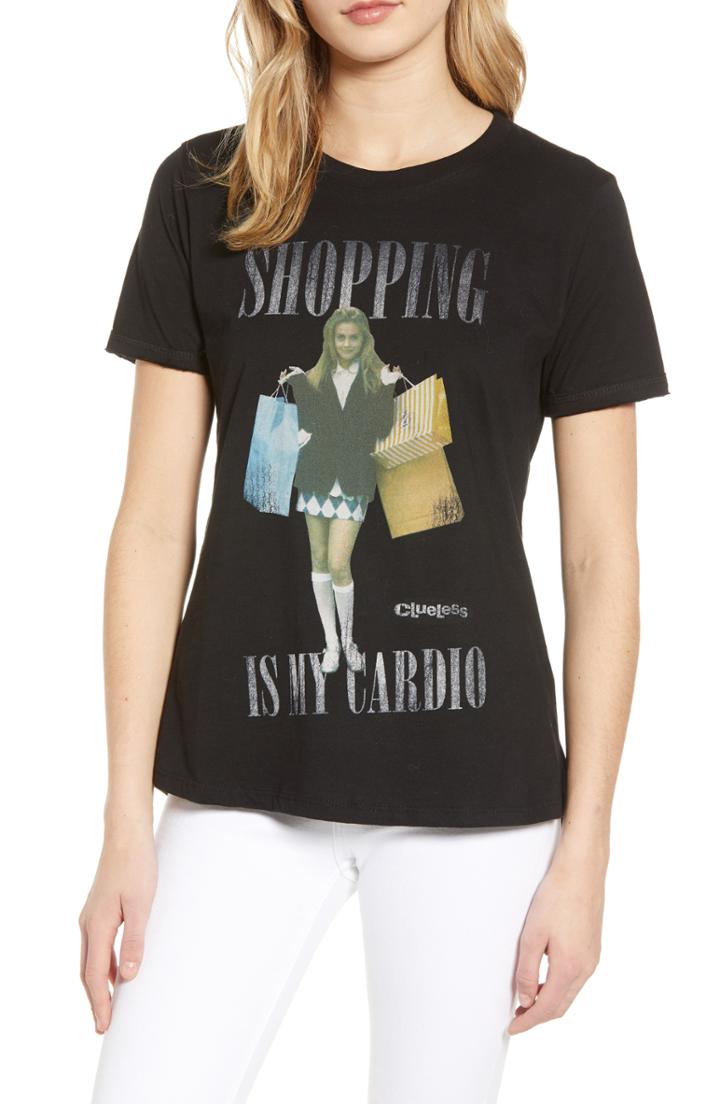 Women's Prince Peter Clueless Shopping Is My Cardio Tee