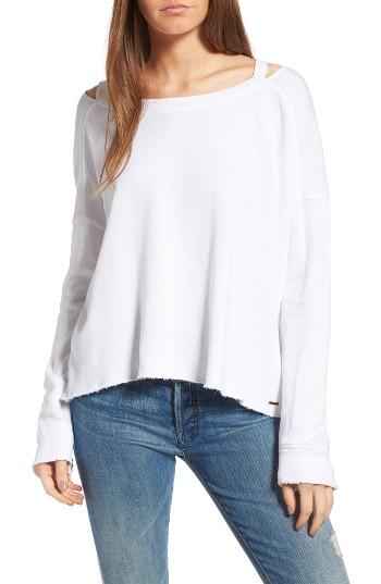 Women's N:philanthropy Petra Destroyed Sweatshirt - White