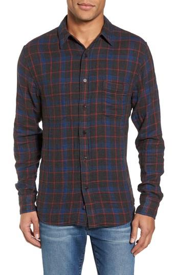 Men's Faherty Belmar Plaid Reversible Sport Shirt - Grey