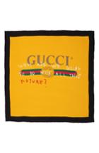 Women's Gucci Coco Capitan Print Silk Scarf, Size - Yellow