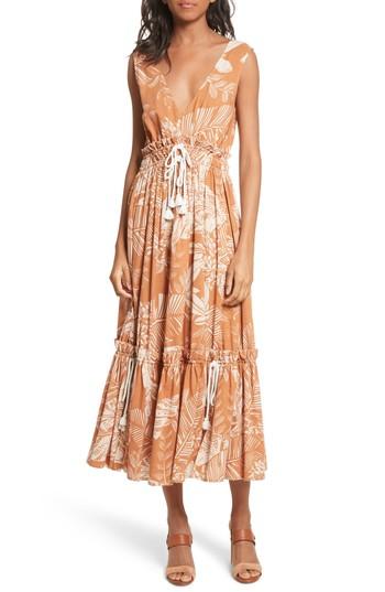 Women's See By Chloe Gathered Tier Dress Us / 34 Fr - Brown
