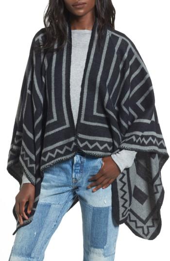 Women's Accessories Collective Grid Print Ruana