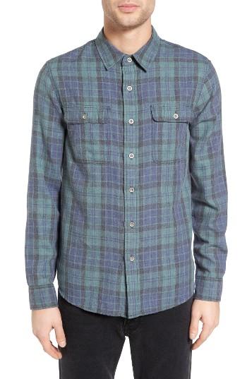 Men's Current/elliott Plaid Two-pocket Utility Fit Sport Shirt
