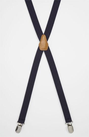 Topman Suspenders Dark Blue One Size