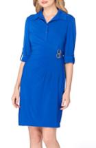 Women's Tahari Jersey Wrap Shirtdress - Blue