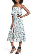 Women's Lush Floral Print Ruffle Midi Dress - None