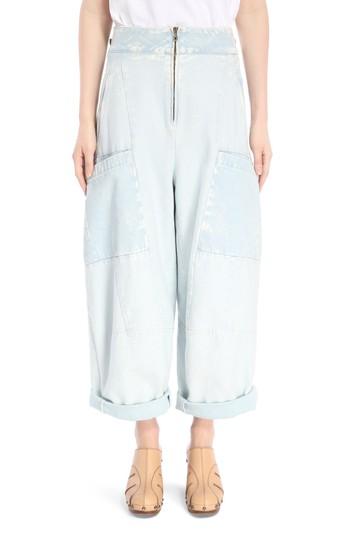 Women's Chloe Denim Gaucho Pants Us / 34 Fr - Blue