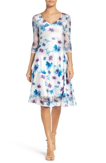 Women's Komarov Floral Print Chiffon Dress