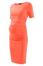 Women's Isabella Oliver Ruched Maternity Dress - Coral