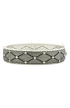 Women's Freida Rothman Industrial Finish Textured Crystal Bracelet
