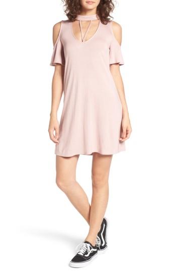 Women's Dee Elly Strappy Choker T-shirt Dress - Pink