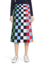 Women's Tory Sport Check Tech Knit Skirt