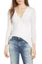 Women's James Perse Ribbed Cotton & Cashmere Henley