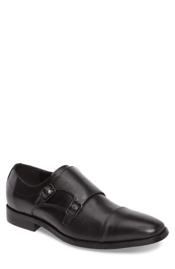 Men's Kenneth Cole Reaction Double Monk Strap Shoe M - Black
