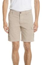 Men's Eleventy Stretch Cotton Cargo Shorts - Beige