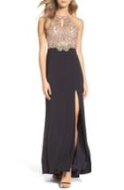 Women's Blondie Nites Embellished Gown - Grey