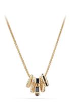 Women's David Yurman Stax Pendant Necklace With Diamonds In 18k Gold